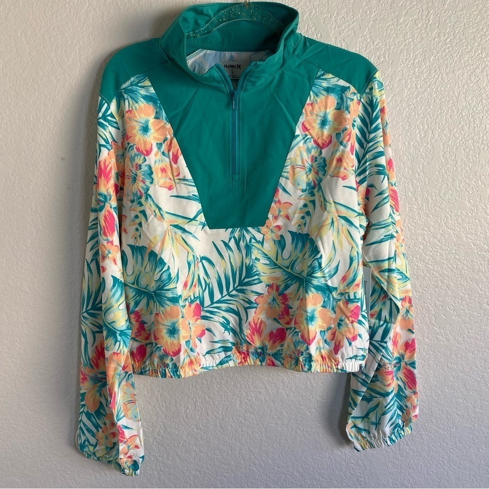 Hurley Kat Printed Windbreaker Womens Windproof Jacket